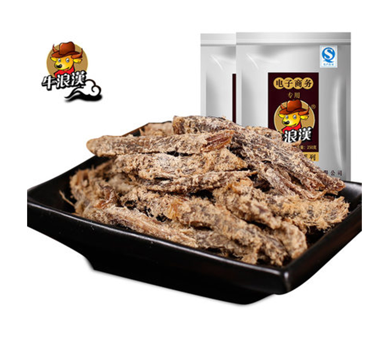 牛浪漢 牛肉條 經典五香 牛肉干 重慶特產四川零食小吃兩袋共500g
