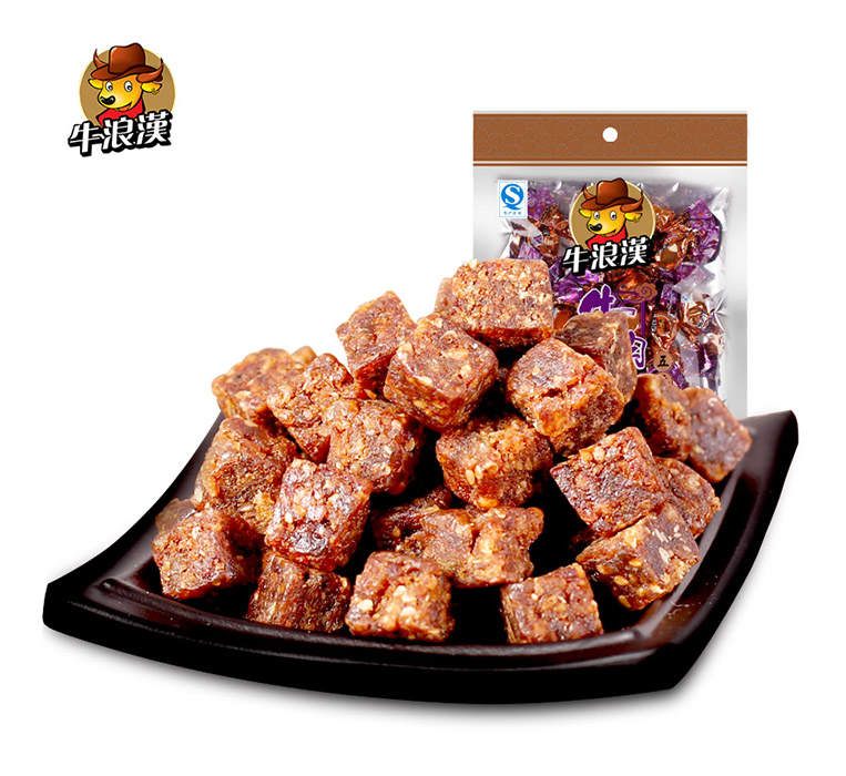 重慶特產 牛浪漢牛肉干 香辣糖果牛肉粒 35g 四川小吃零食